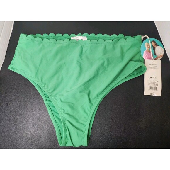 Rhode High Rise Medium Coverage Swim Bikini Bottom Size XXL Green - Picture 1 of 13